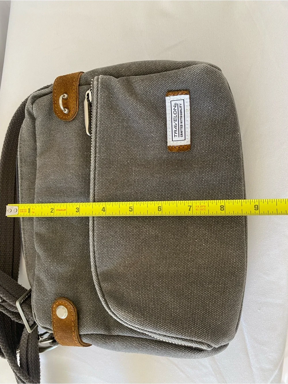 Travelon Anti-Theft Heritage Crossbody with 5-Point Anti-Theft Protection Sage